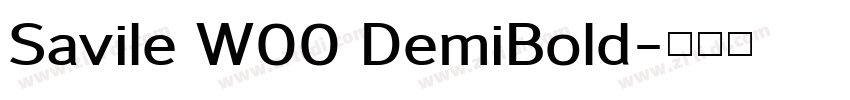 Savile W00 DemiBold字体转换